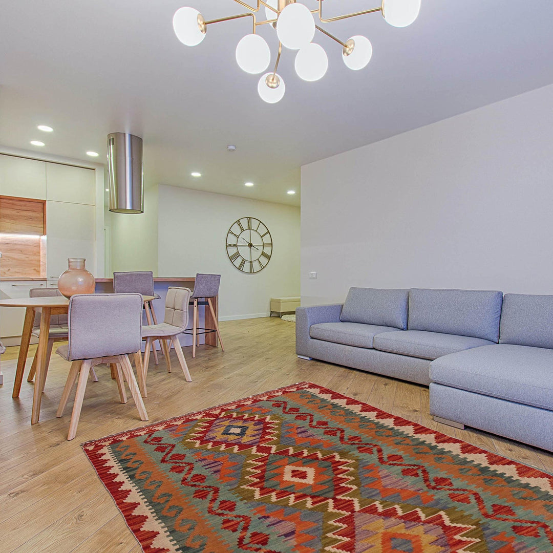 Handmade Vegetable Kilim 2' 11" x 4' 4" - No. AL47757