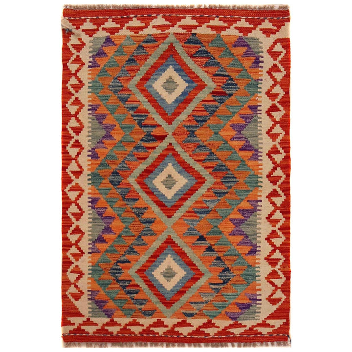 Hand Knotted Flatweave Kilim 2' 7" x 3' 10" - No. AL82141