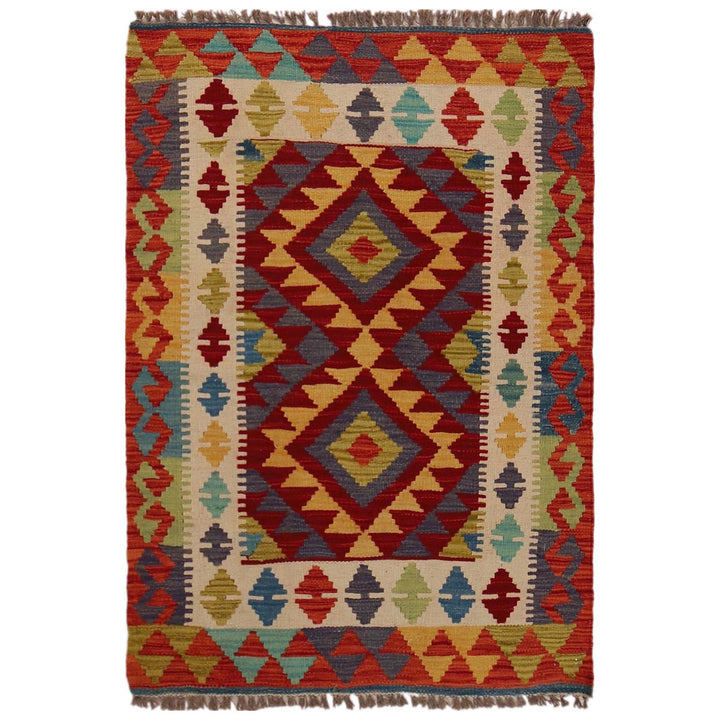 Handmade Afghan Vegetable Kilim 2' 9" x 4' 0" - No. AL23625