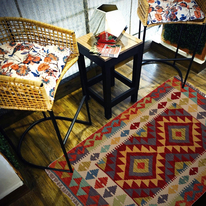 Handmade Afghan Vegetable Kilim 2' 9" x 4' 0" - No. AL23625