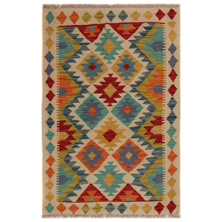 Handmade Vegetable Kilim 2' 7" x 3' 10" - No. AL82580