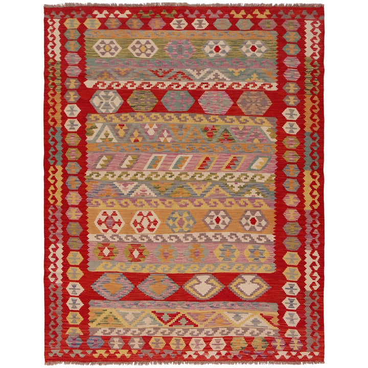 Handmade Vegetable Kelim 5' 1" x 6' 7" - No. AL23492