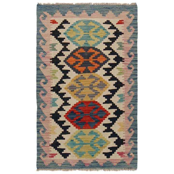 Hand Knotted Flatweave Kilim 2' 7" x 4' 3" - No. AL11267