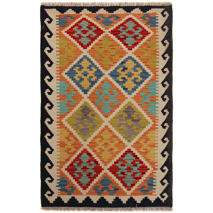 Handmade Afghan Vegetable Kilim 2' 11" x 4' 6" - No. AL74080