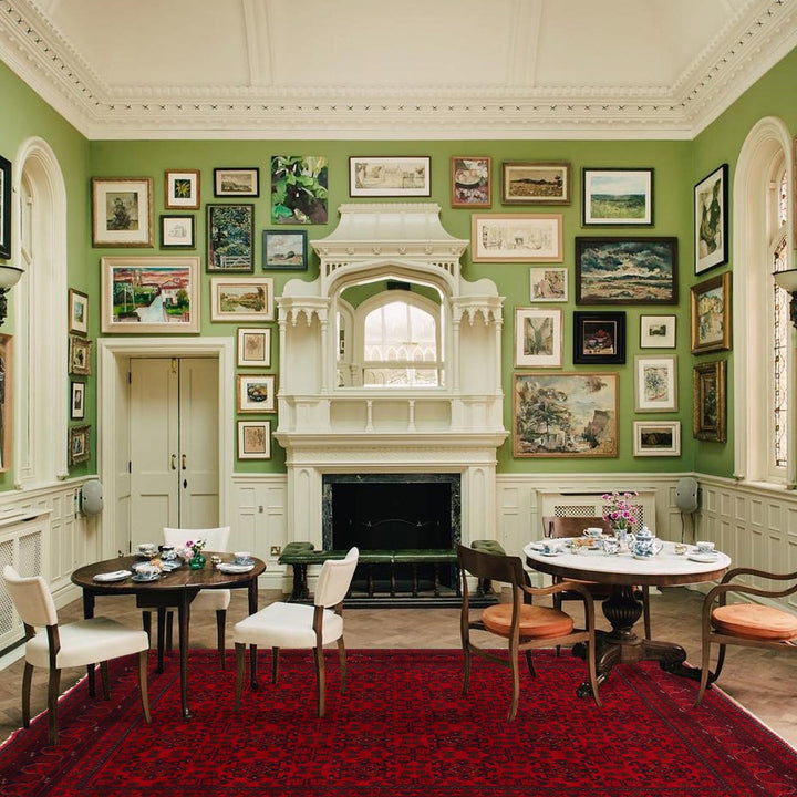 Red Color Khal Mohammadi Rug 6' 7" x 9' 9" - No. AL93338