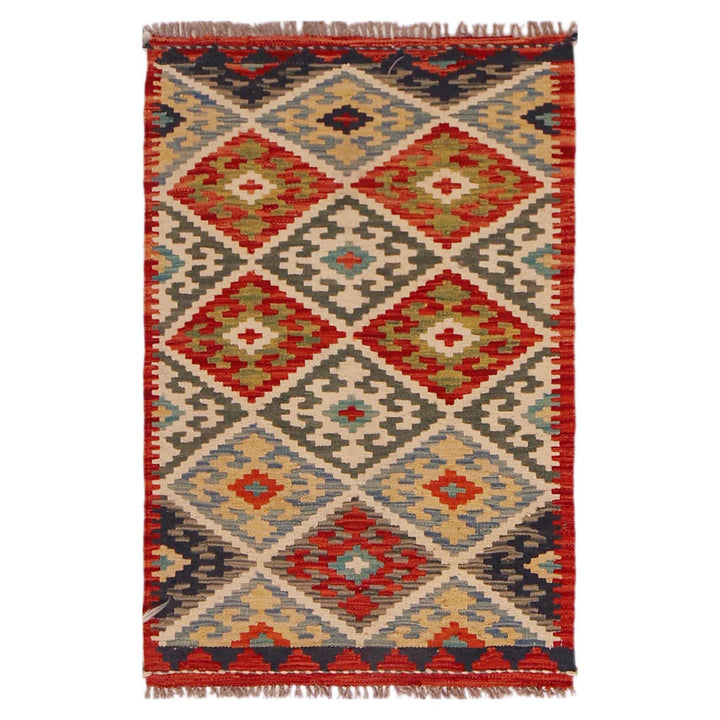 Handmade Vegetable Kelim 2' 1" x 3' 3" - No. AL66095