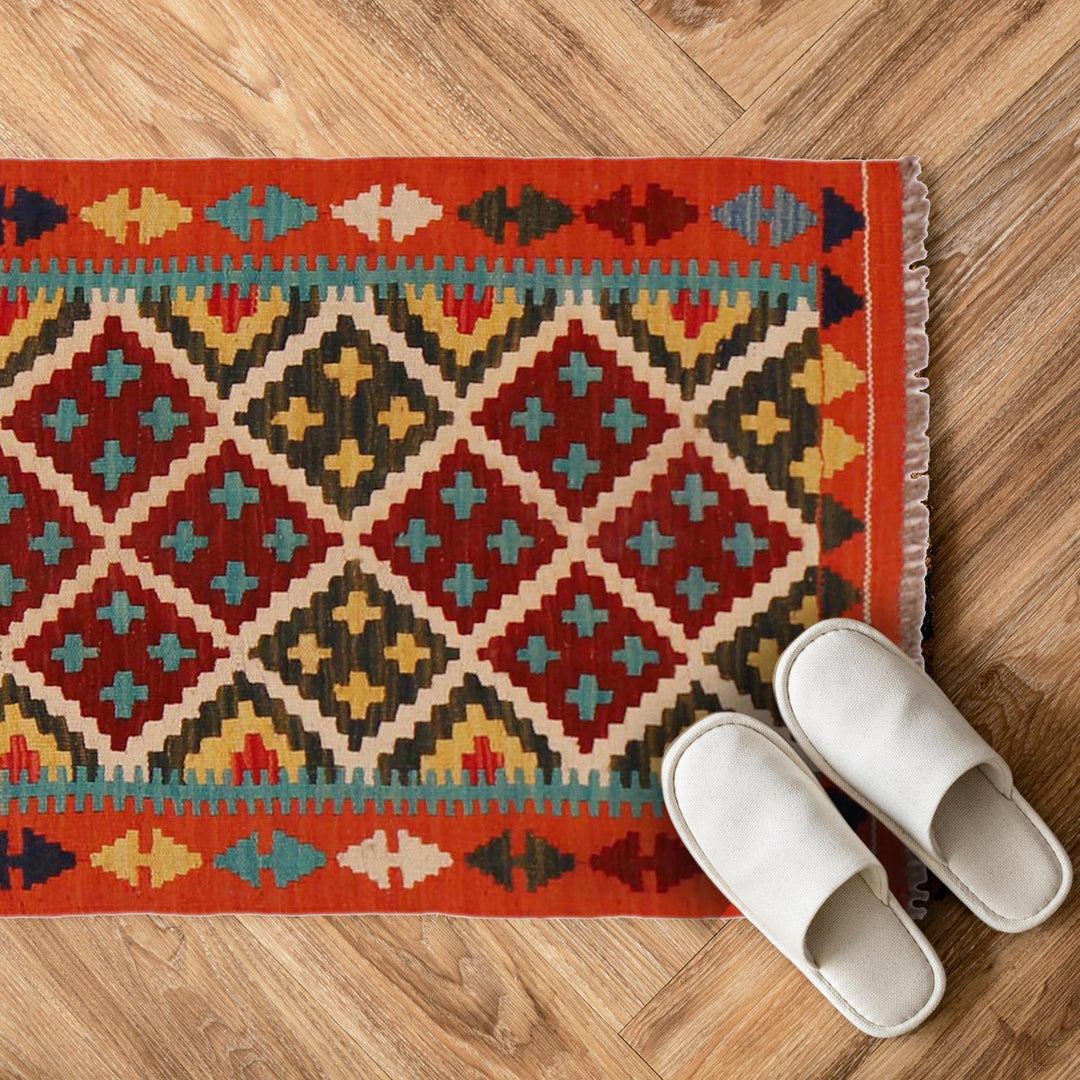 Small Size Chobi Kilim 2' 1" x 3' 0" - No. AL57154