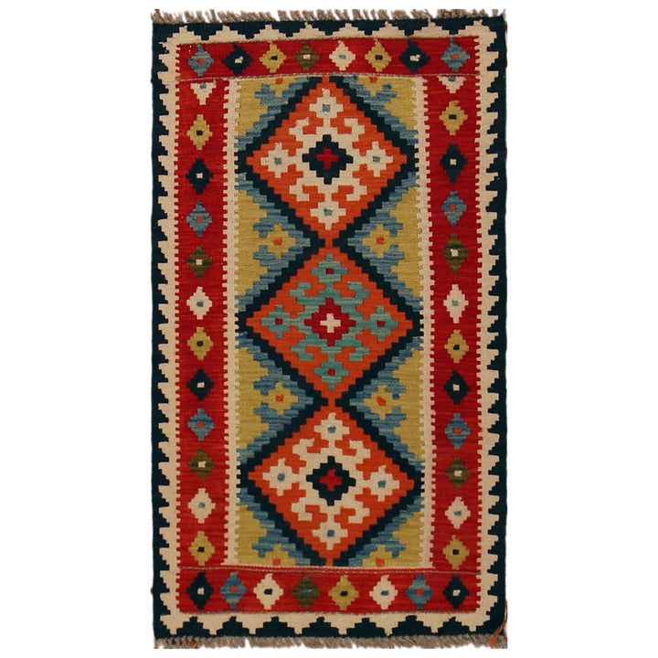 Handmade Afghan Vegetable Kilim 2' 0" x 3' 6" - No. AL73131