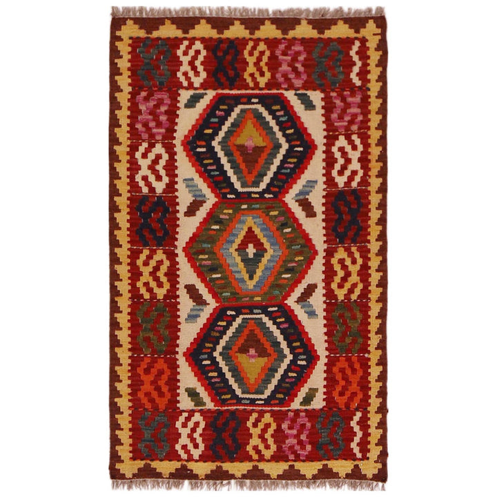 Handmade Vegetable Kelim 2' 0" x 3' 5" - No. AL33925