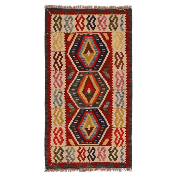 Handmade Vegetable Kilim 1' 11" x 3' 7" - No. AL72463