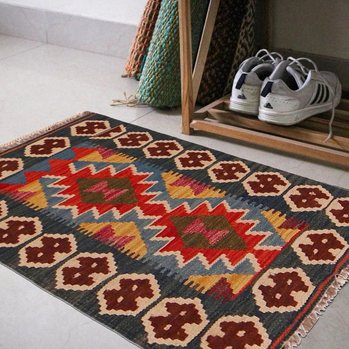 Small Size Chobi Kilim 1' 11" x 2' 9" - No. AL67835