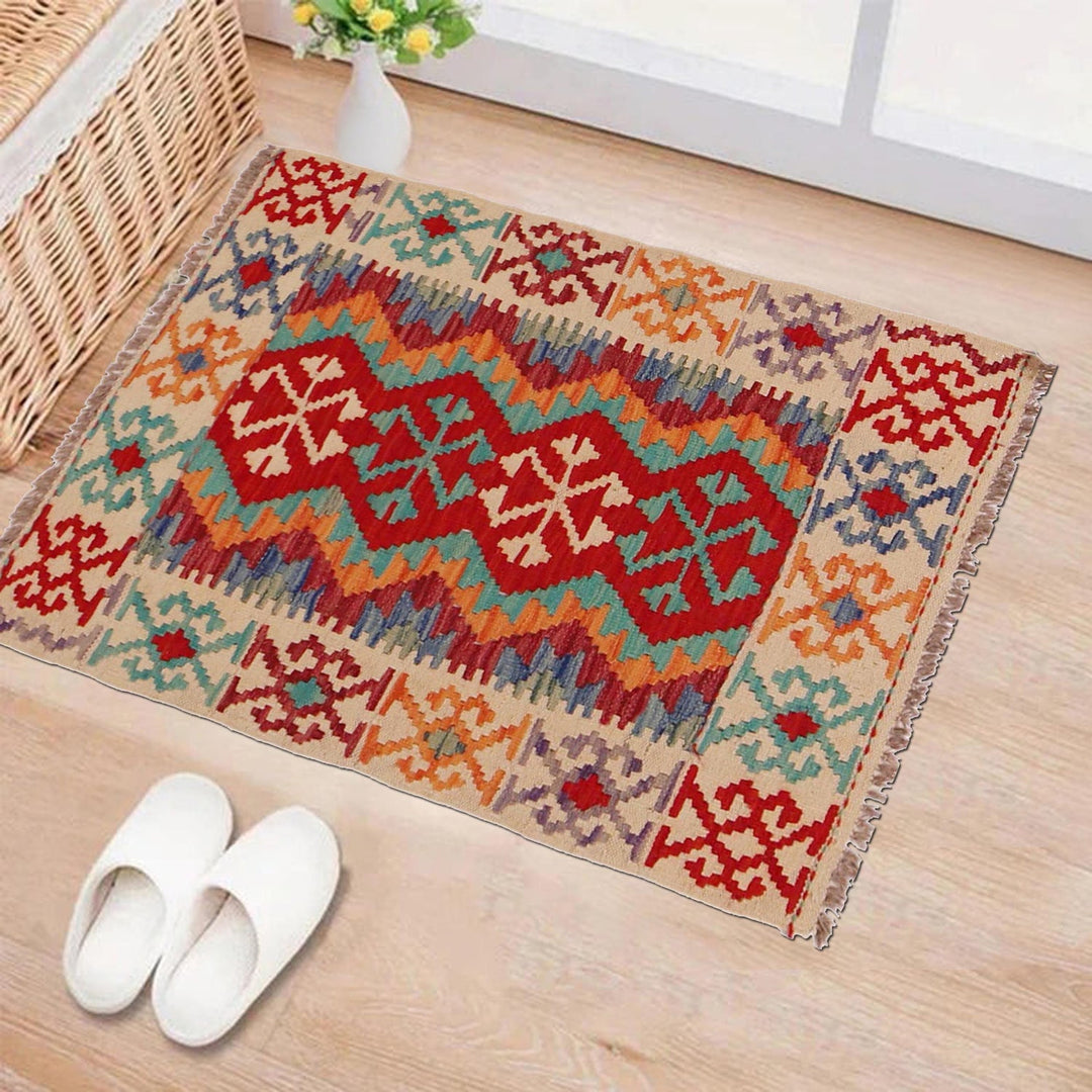 Hand Knotted Flatweave Kilim 2' 3" x 3' 1" - No. AL47818