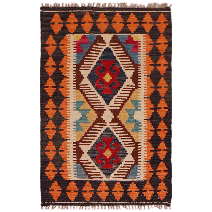 Handmade Afghan Vegetable Kilim 2' 0" x 3' 1" - No. AL16284
