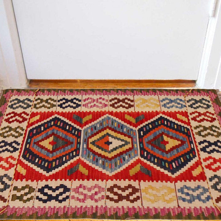 Hand Made Afghan Kilim 2' 0" x 3' 5" - No. AL71029