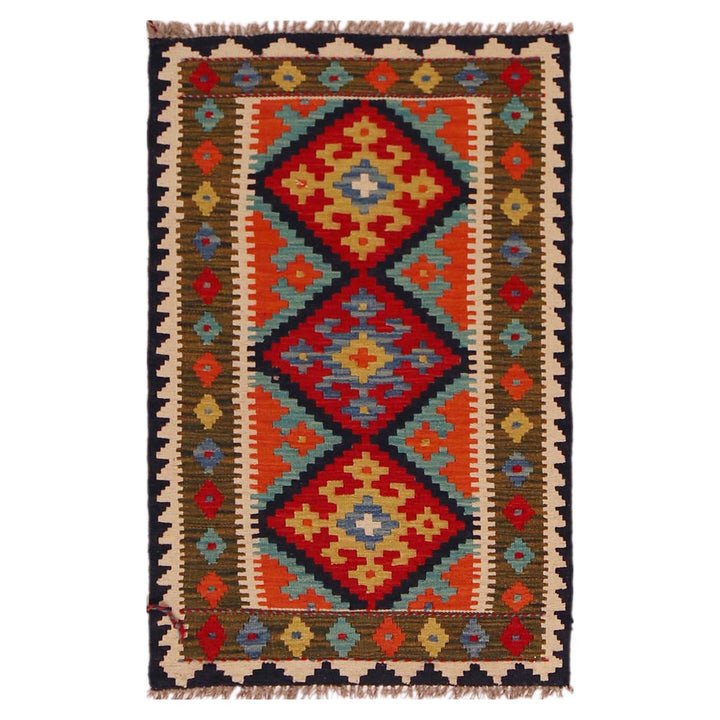 Small Size Chobi Kilim 2' 0" x 3' 5" - No. AL58996