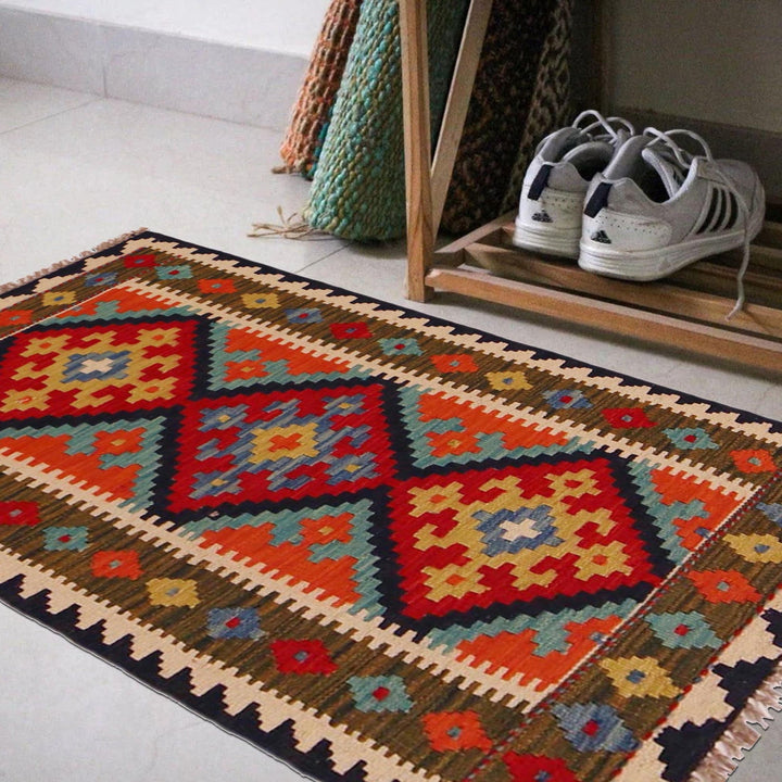 Small Size Chobi Kilim 2' 0" x 3' 5" - No. AL58996