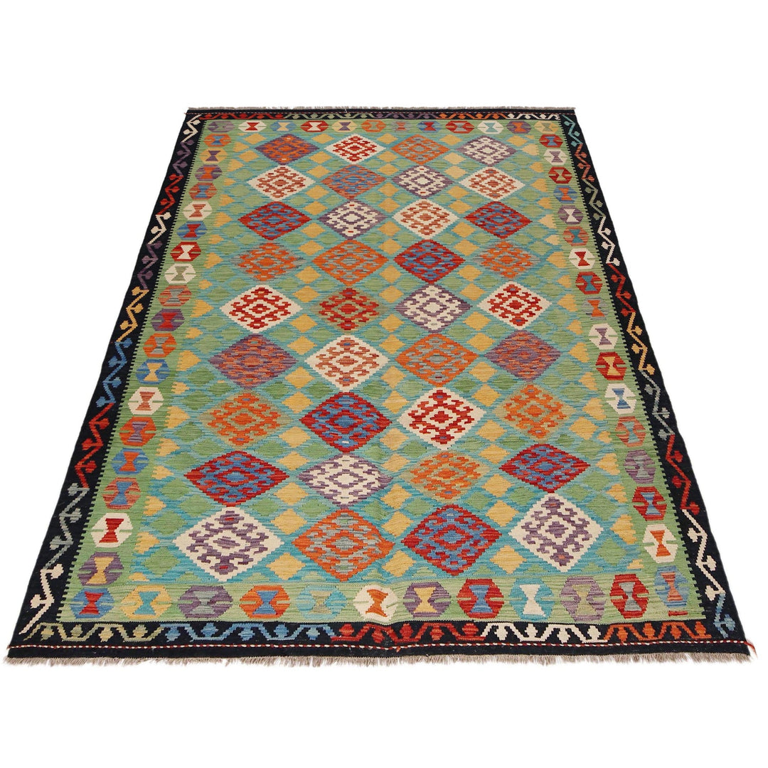 Handmade Vegetable Kelim 6' 1" x 8' 5" - No. AL47558