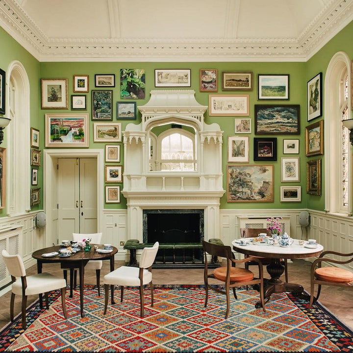 Handmade Turkish Design Wool Kilim 6' 1" x 8' 0" - No. AL74017