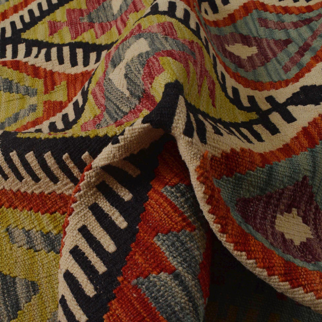 Hand Knotted Flatweave Kilim 5' 7" x 7' 10" - No. AL94589