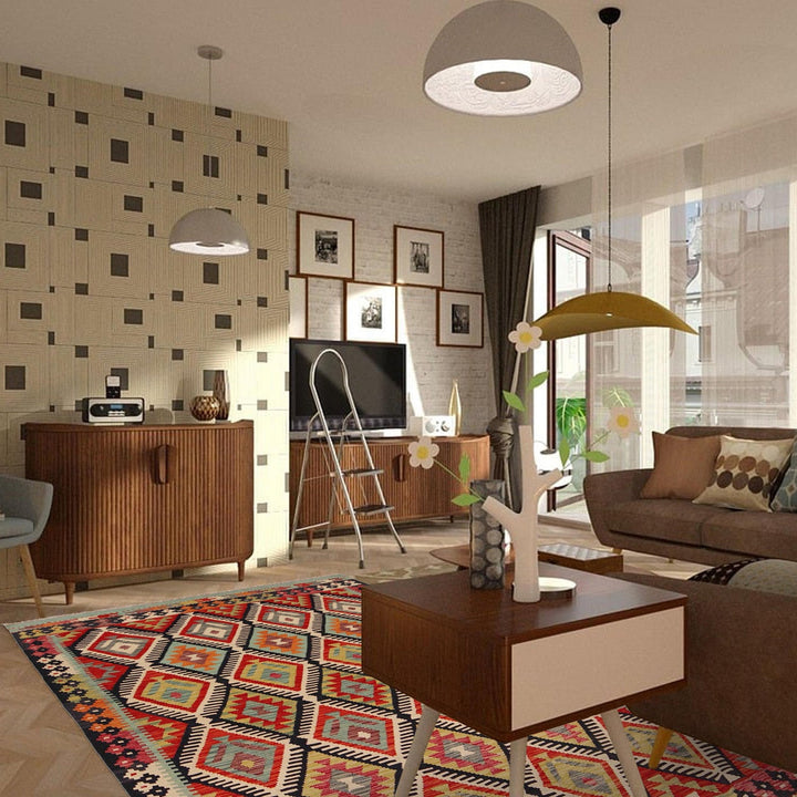 Hand Knotted Flatweave Kilim 5' 7" x 7' 10" - No. AL94589