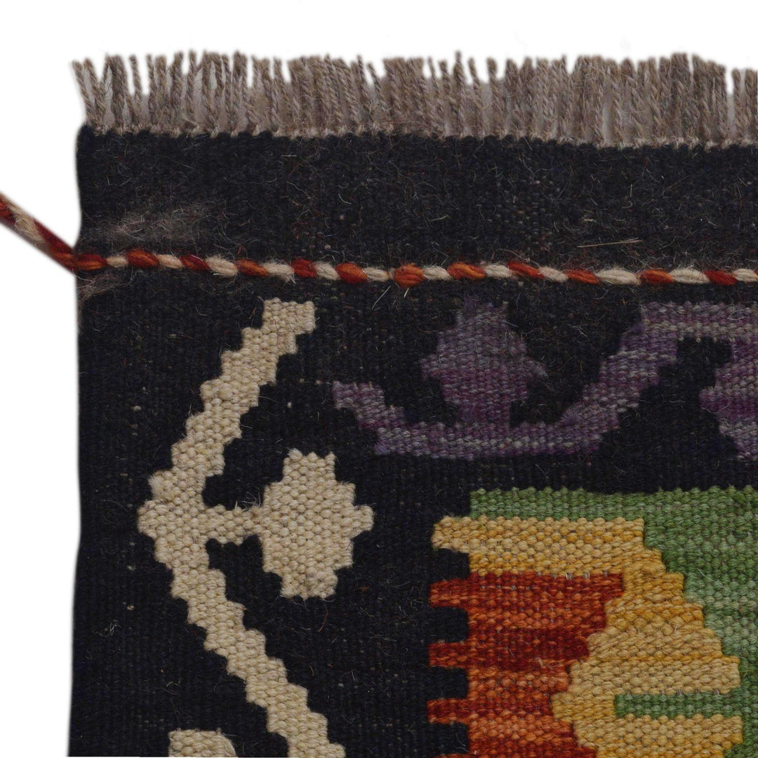 Handmade Afghan Vegetable Kilim 6' 0" x 8' 6" - No. AL23090