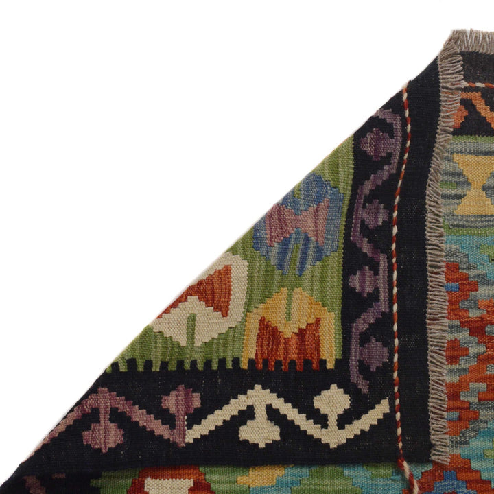 Handmade Afghan Vegetable Kilim 6' 0" x 8' 6" - No. AL23090