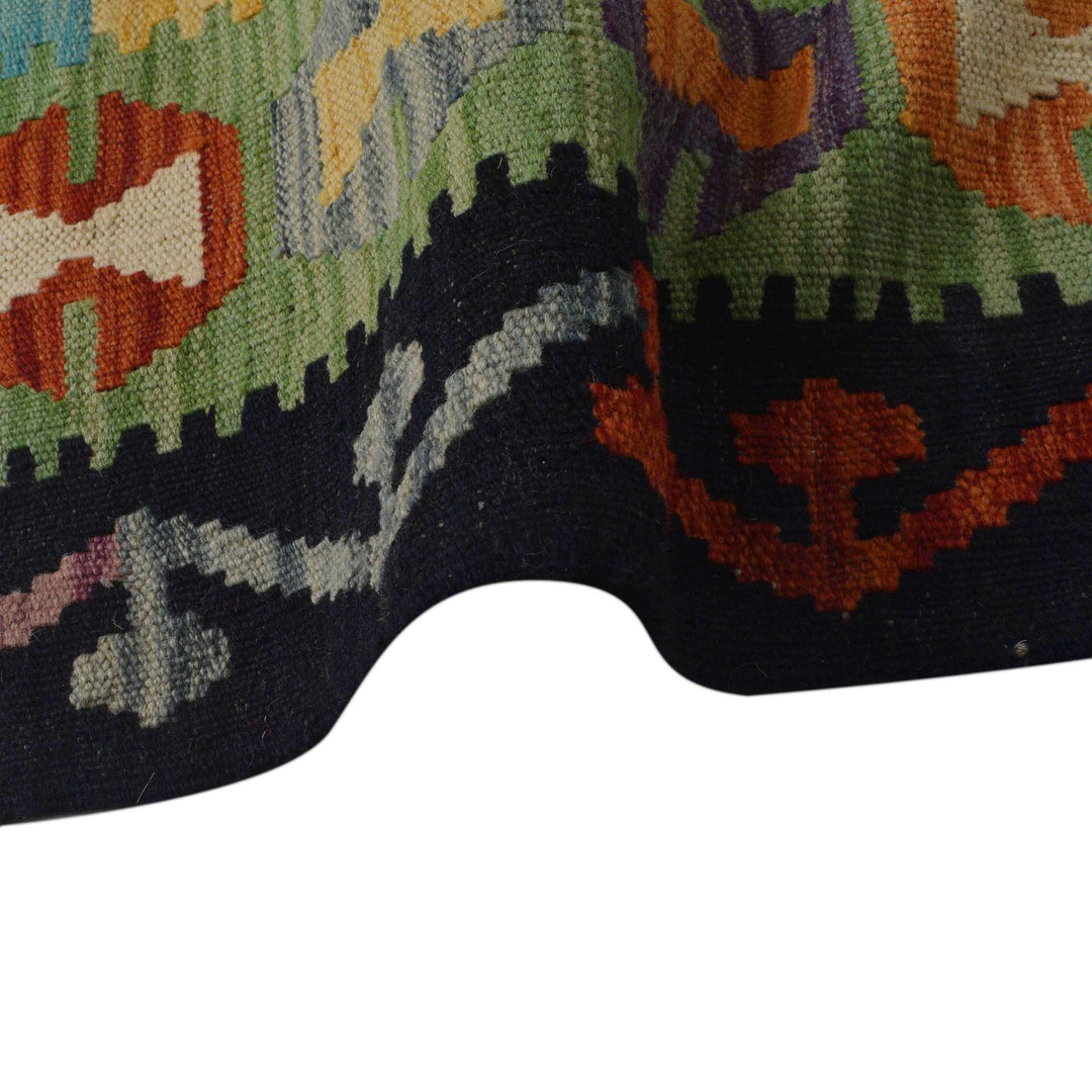 Handmade Afghan Vegetable Kilim 6' 0" x 8' 6" - No. AL23090