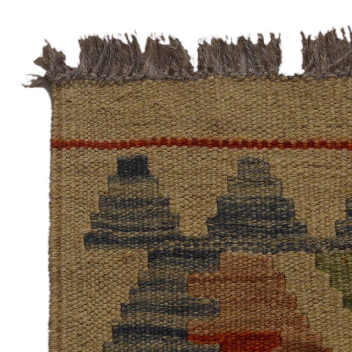 Handmade Turkish Design Wool Kilim 2' 7" x 4' 0" - No. AL52933