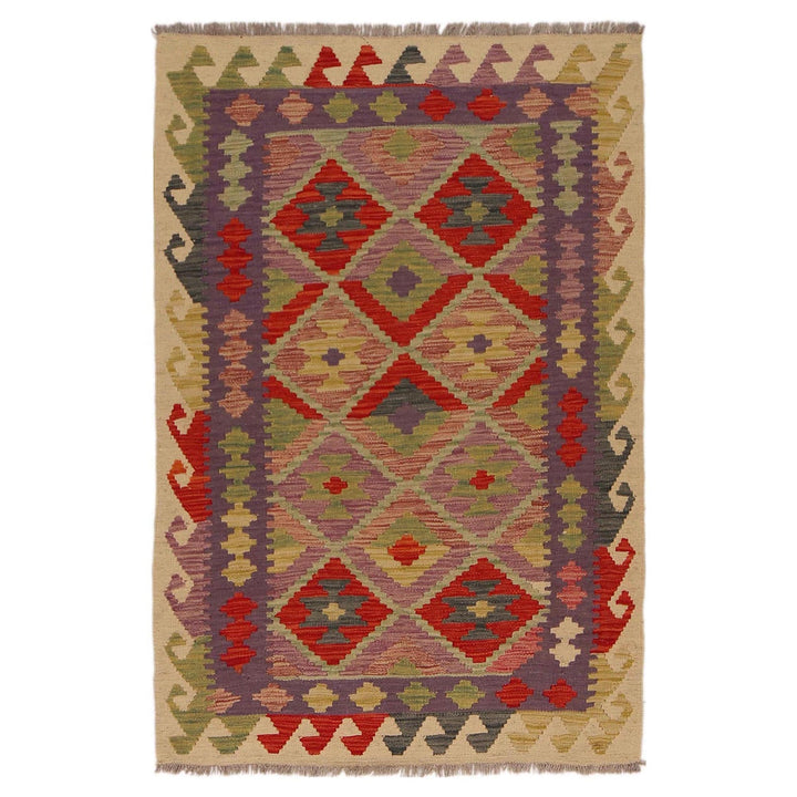 Hand Knotted Flatweave Kilim 3' 3" x 4' 10" - No. AL38535