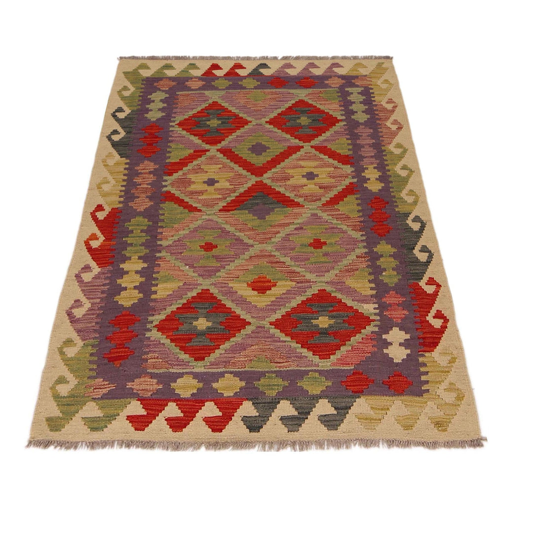 Hand Knotted Flatweave Kilim 3' 3" x 4' 10" - No. AL38535