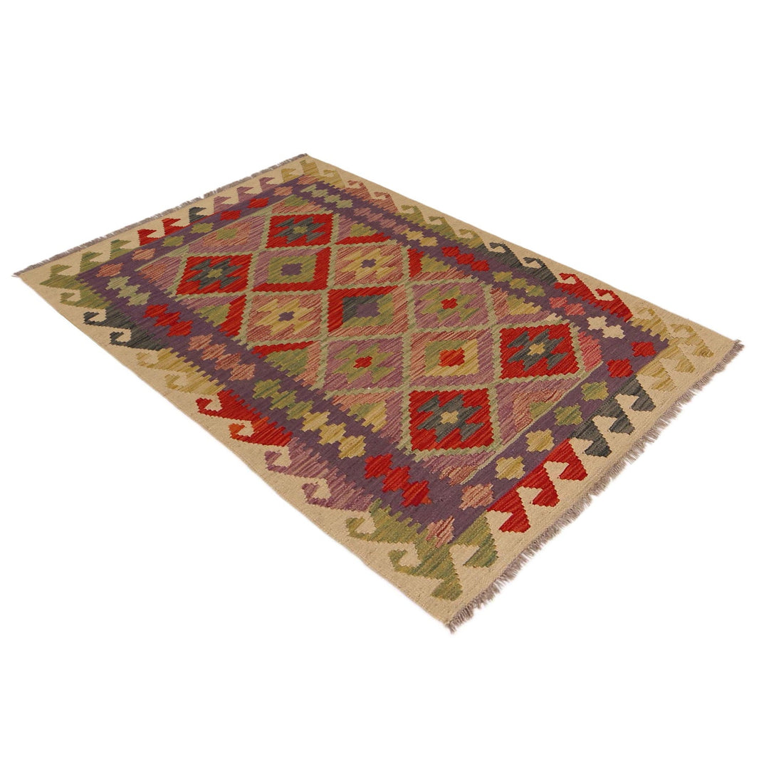 Hand Knotted Flatweave Kilim 3' 3" x 4' 10" - No. AL38535
