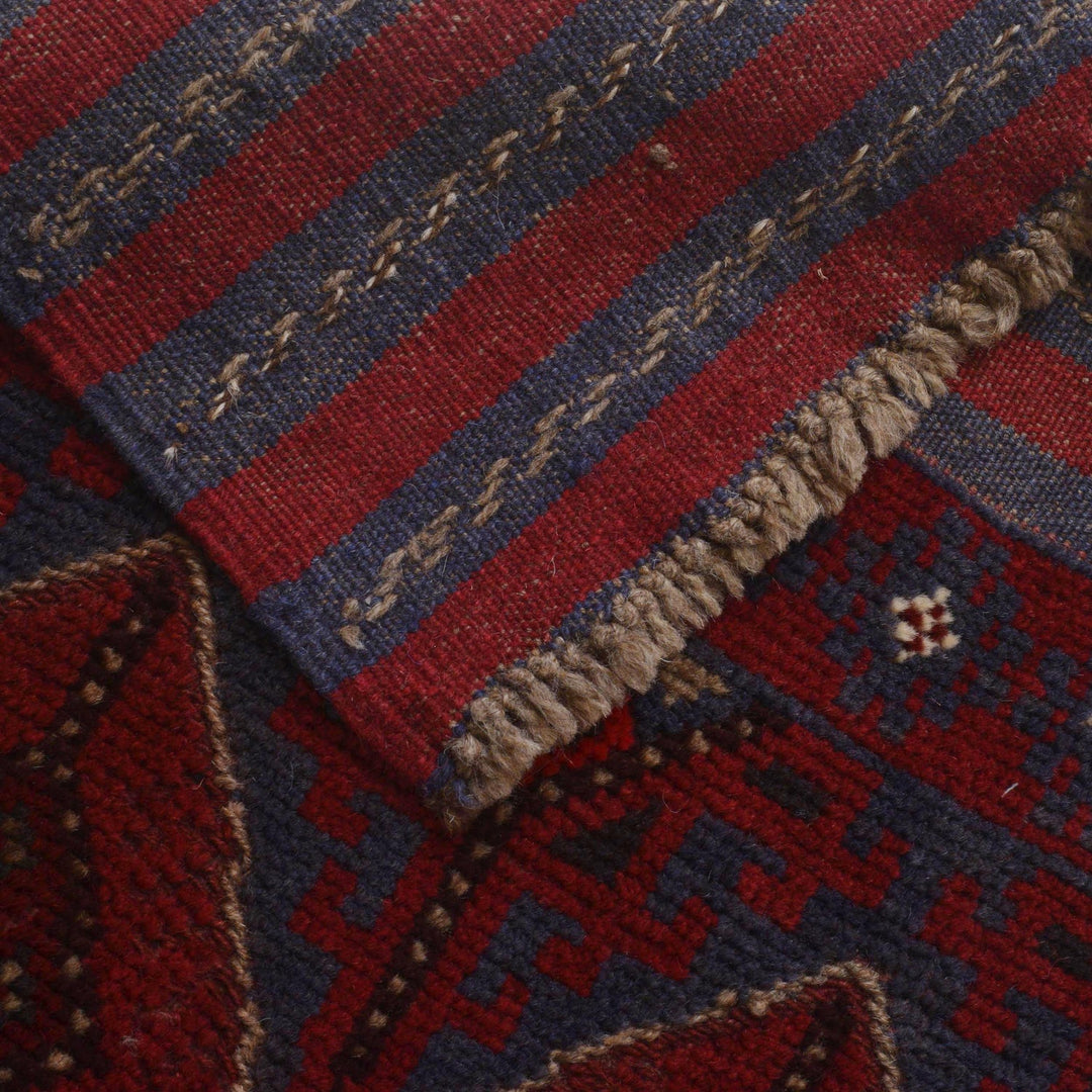 Red Color Mashwani ShortRunner 2' 1" x 8' 2" - No. AL17179