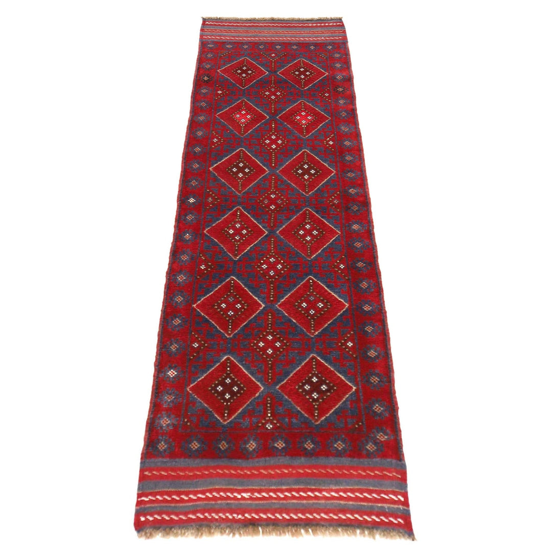 Handmade Afghan Runner Rug 2' 3" x 7' 11" - No. AL30986