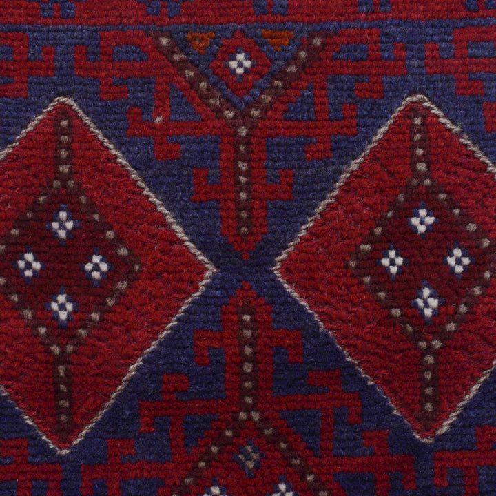Handmade Afghan Runner Rug 2' 3" x 7' 11" - No. AL30986