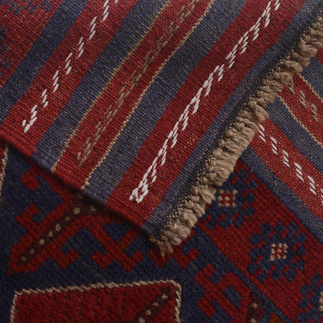 Handmade Afghan Runner Rug 2' 3" x 7' 11" - No. AL30986