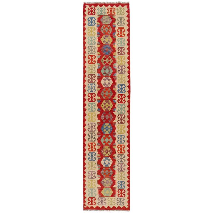 Handmade Vegetable Kilim Runner 2' 10" x 12' 11" - No. AL60477
