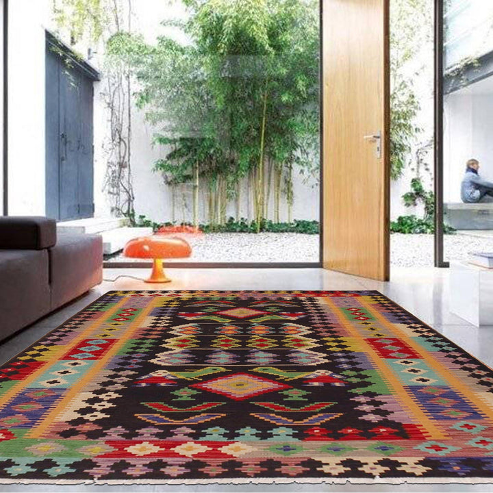 Handmade Vegetable Kilim 4' 2" x 6' 2" - No. AL81893
