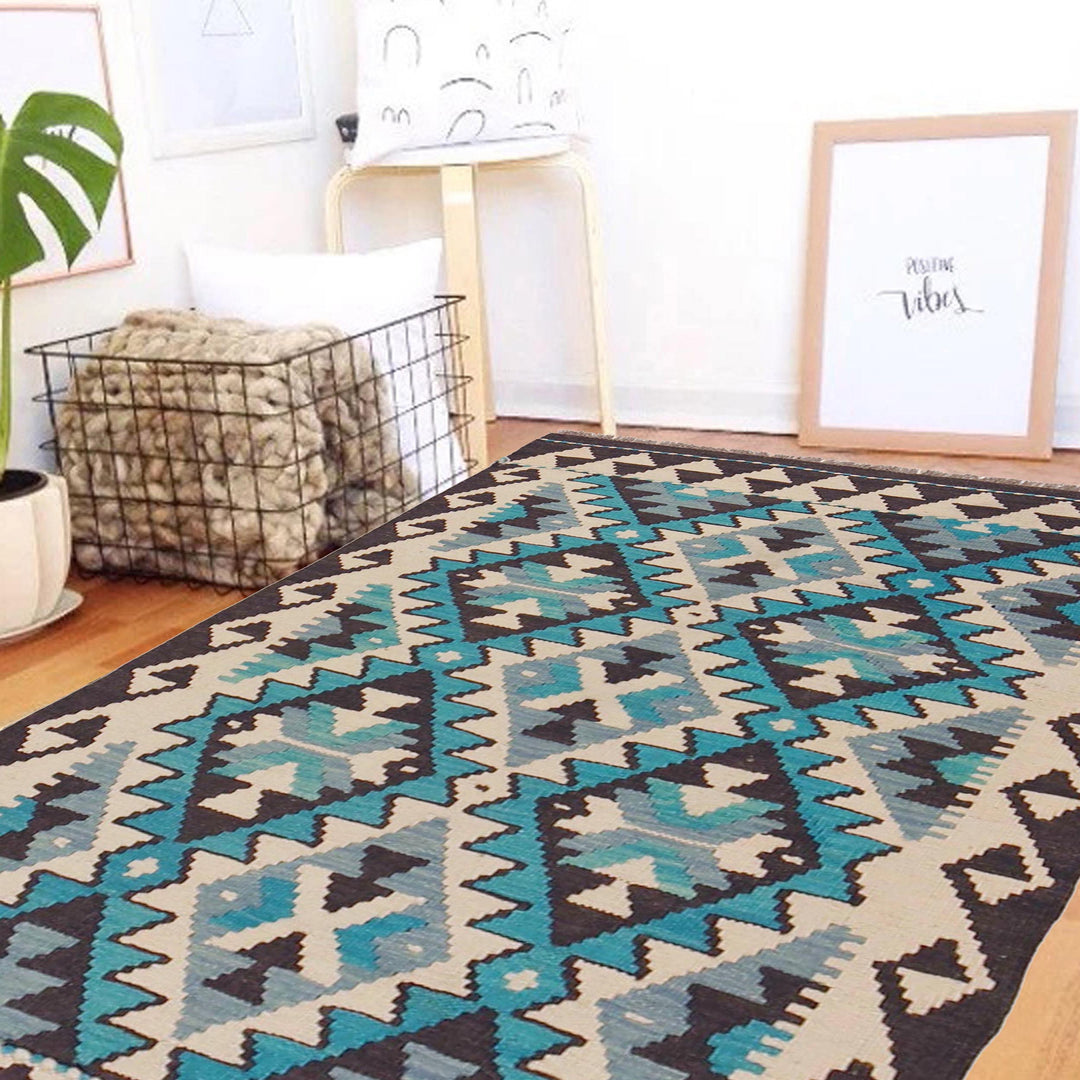 Hand Knotted Flatweave Kilim 2' 10" x 4' 4" - No. AL22031