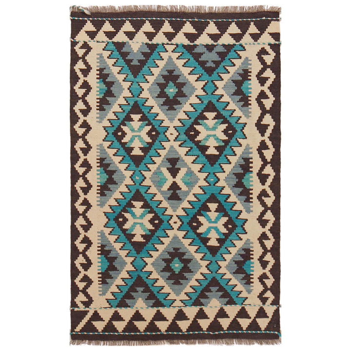 Handmade Afghan Vegetable Kilim 2' 10" x 4' 5" - No. AL33349