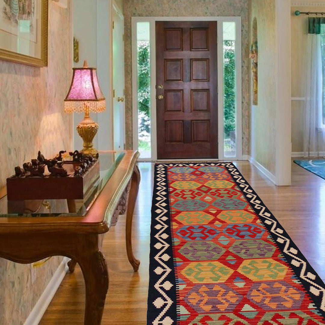 Long Kilim Runner 2' 7" x 9' 6" - No. AL90797