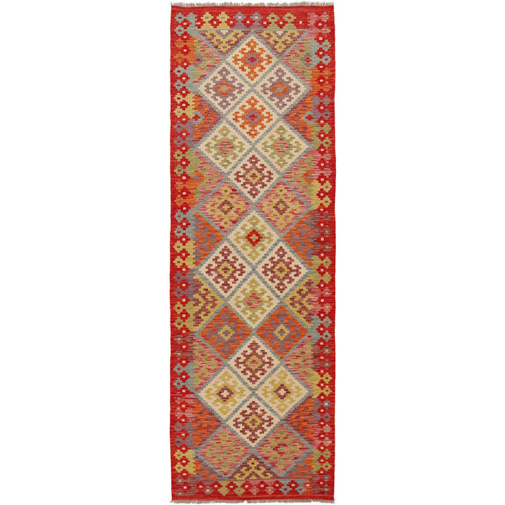 Handmade Vegetable Kilim Runner 2' 10" x 9' 8" - No. AL13695