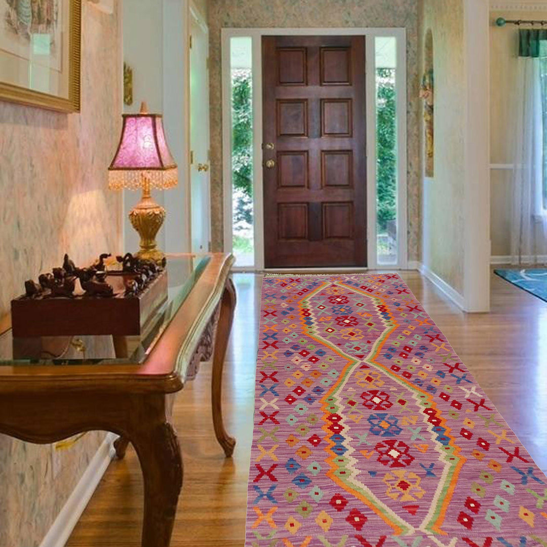 Afghan Kilim Rug 2' 10" x 6' 7" Flat-Weave view 9