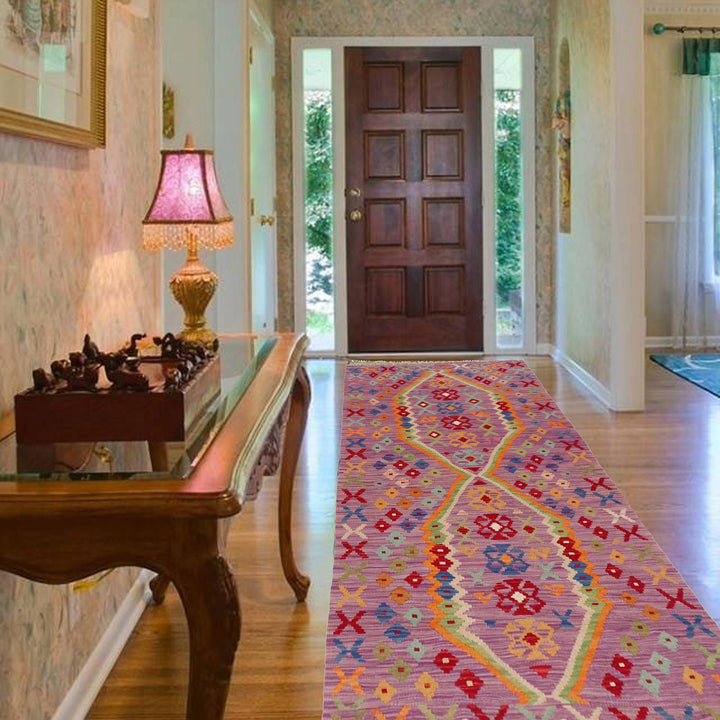 Afghan Kilim Rug 2' 10" x 6' 7" Flat-Weave view 9