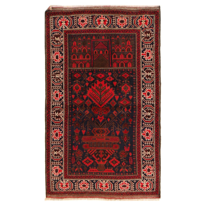 Muslim Prayer Rug 2' 11" x 4' 11" - No. AL49239