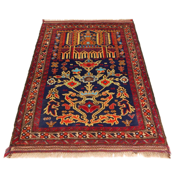 Hand Knotted Prayer Rug 2' 11" x 4' 2" - No. AL74487