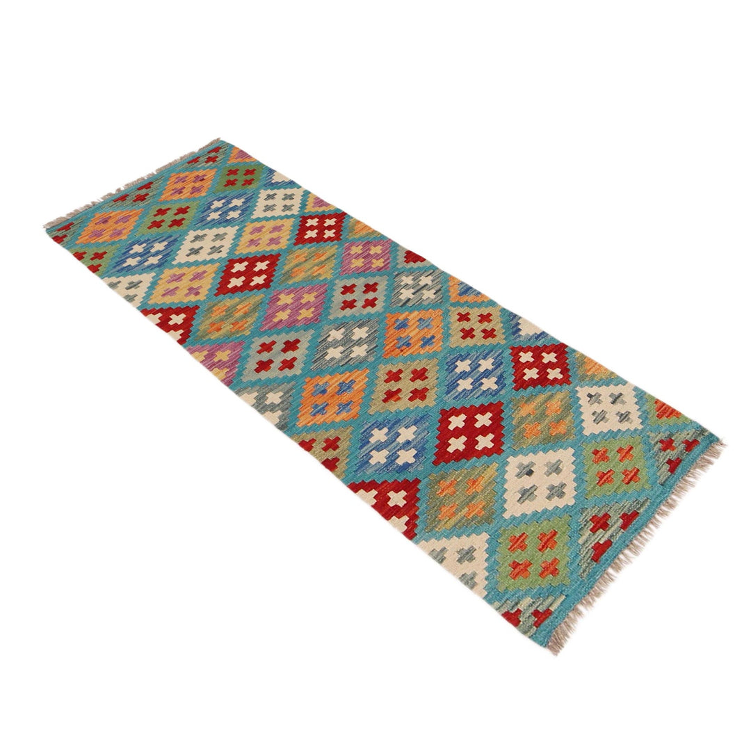 Handmade Vegetable Kilim Runner 1' 8" x 4' 11" - No. AL74016