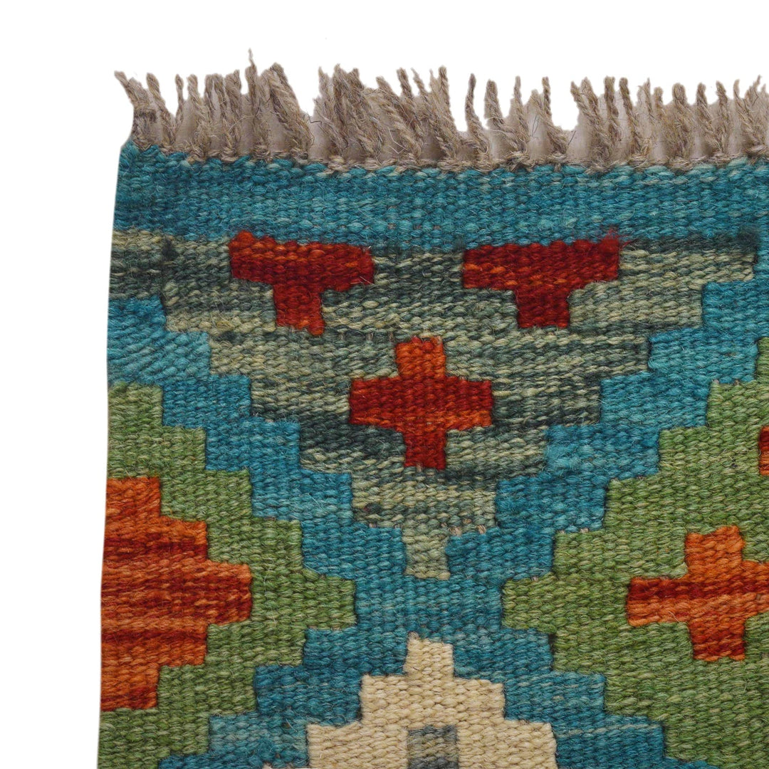 Handmade Vegetable Kilim Runner 1' 8" x 4' 11" - No. AL74016