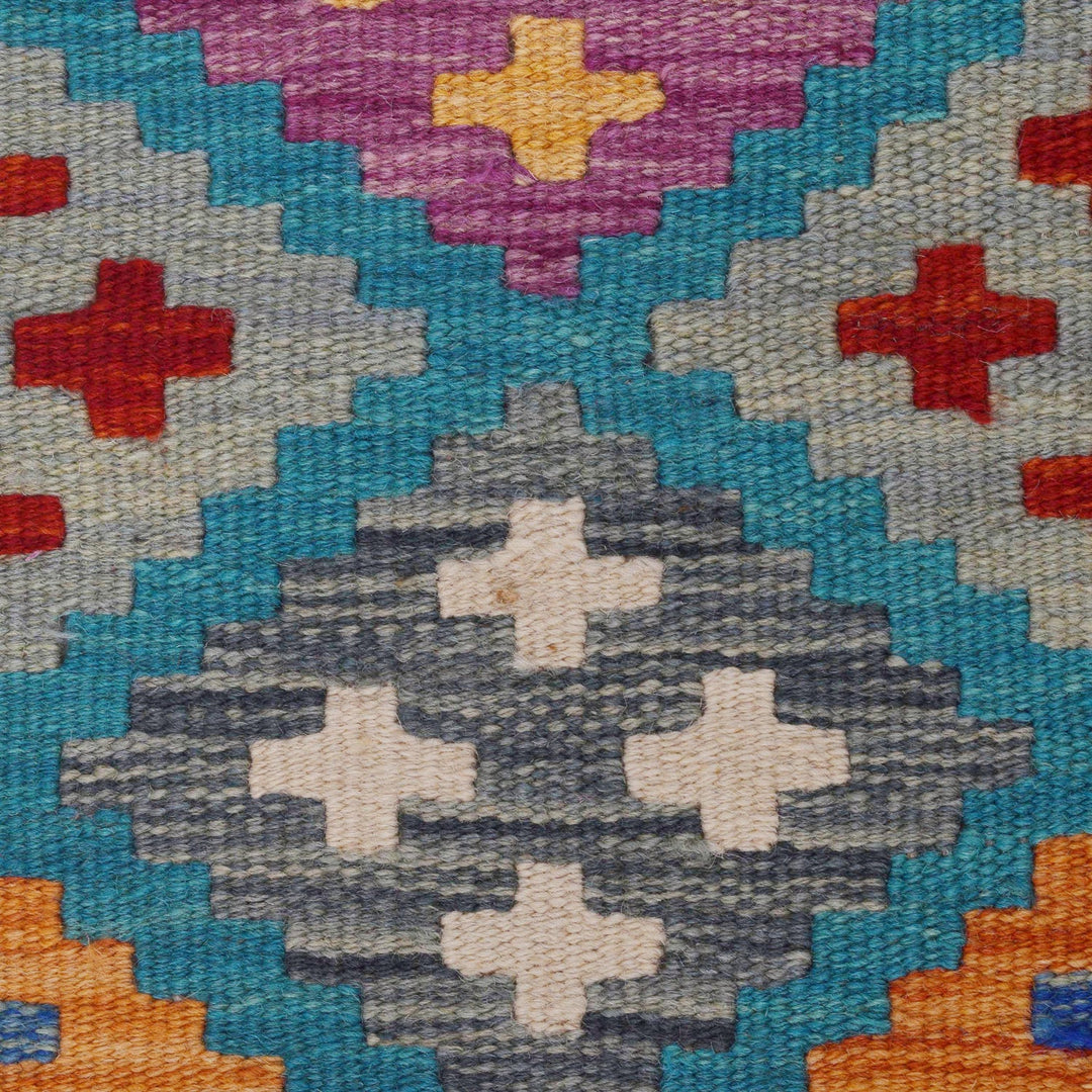 Handmade Vegetable Kilim Runner 1' 8" x 4' 11" - No. AL74016