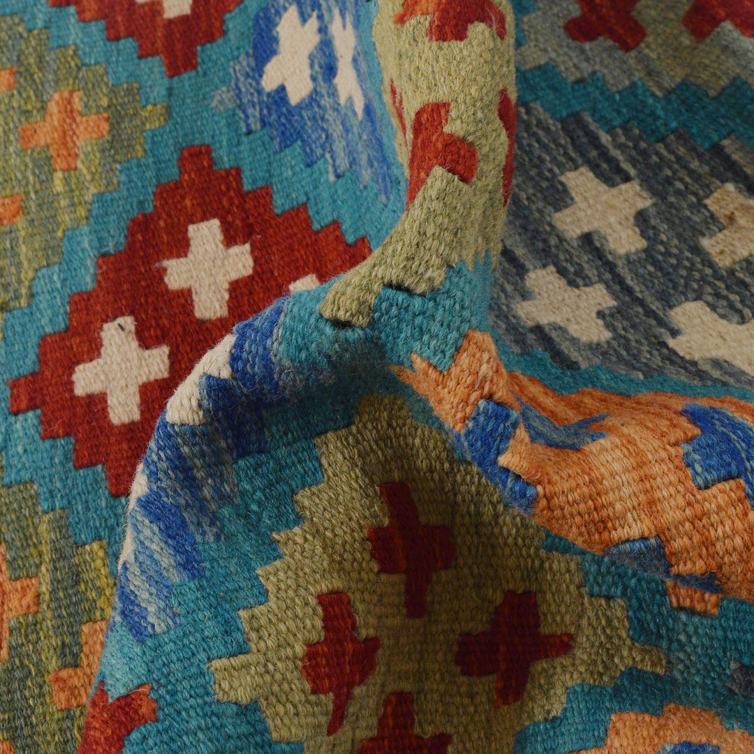 Handmade Vegetable Kilim Runner 1' 8" x 4' 11" - No. AL74016