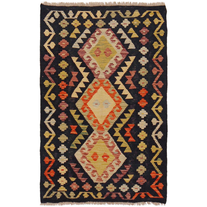 Handmade Afghan Vegetable Kilim 2' 9" x 4' 4" - No. AL13471